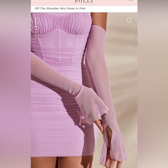 Oh Polly off the shoulder mini dress New with tags! US 4 - Picture 3 of 9